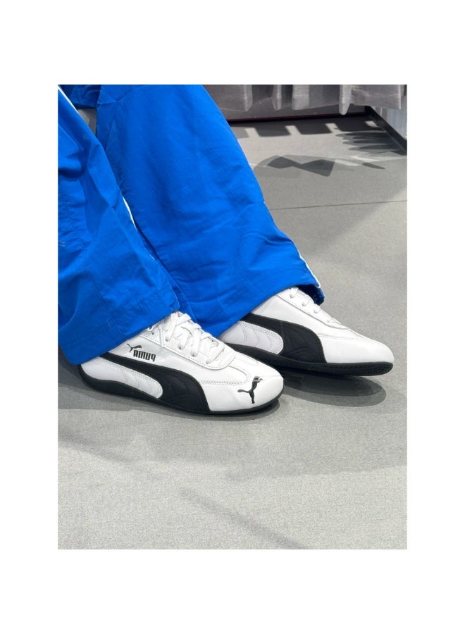 Puma Classic White and Black Racing Shoes Low-Top Leather Retro Casual Sneakers for Men and Women - Image 3