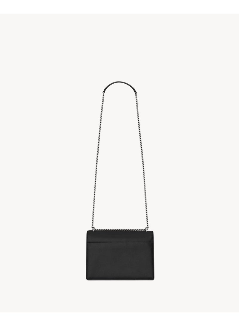Classic YSL Style Smooth Leather Flap Bag – Luxury Chain Shoulder Crossbody Handbag for Women – Elegant Magnetic Closure Daily Office & Travel Bag - Image 4