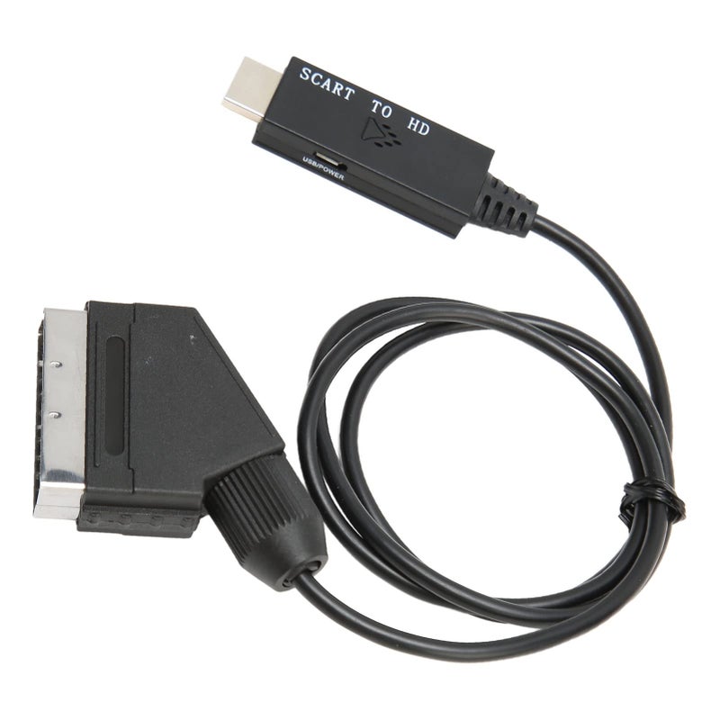 محول من Scart إلى HDMI 1080P عالي الدقة يعمل بالطاقة عبر USB لتلفزيون وصندوق الاستقبال، سهل التركيب - Image 5