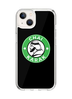 Classic Clear Case for Apple iPhone 14 Hybrid Soft Case Flexible Edges Anti Drop TPU PC Gel Thin Transparent Cover [ Designed for Apple iPhone 14 ] - Chai Karak Full Print