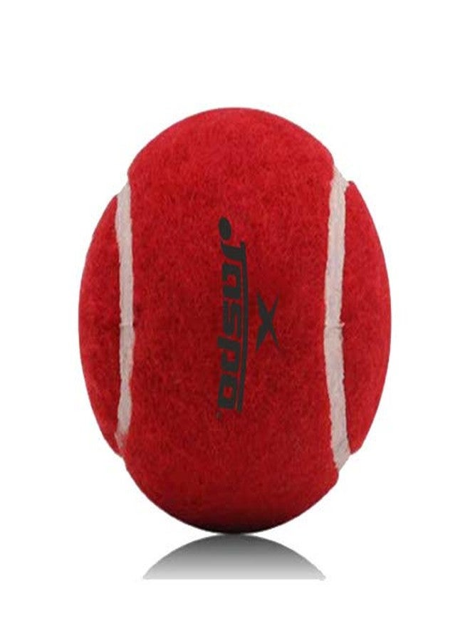 jaspo Natural Rubber Synthetic Cricket Tennis Ball Red Heavy Weight (Pack of 6) - Image 4
