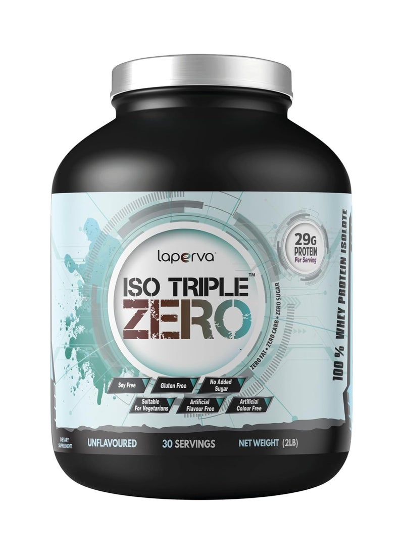 Laperva Iso Triple Zero Next Generation Whey Protein, Unflavored, 2 Lb  - Image 1
