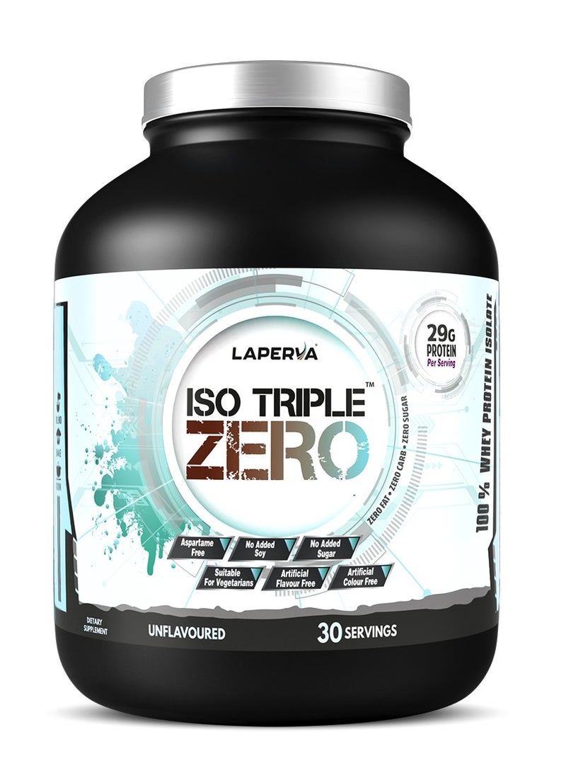 Laperva Iso Triple Zero Next Generation Whey Protein, Unflavored, 2 Lb - Image 1
