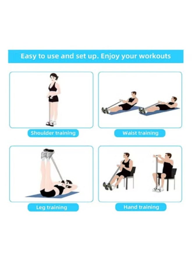 رونق مجموعة أدوات رياضية منزلية متكاملة: جهاز تمرين البطن والمعدة، حبل قفز، ومقبض تمارين اليد (عدد 2) - مثالية للياقة البدنية وتقوية العضلات" العاب جيم_ العاب رياضيه - العاب بدنية -ادوات تمارين البطن. - Image 2