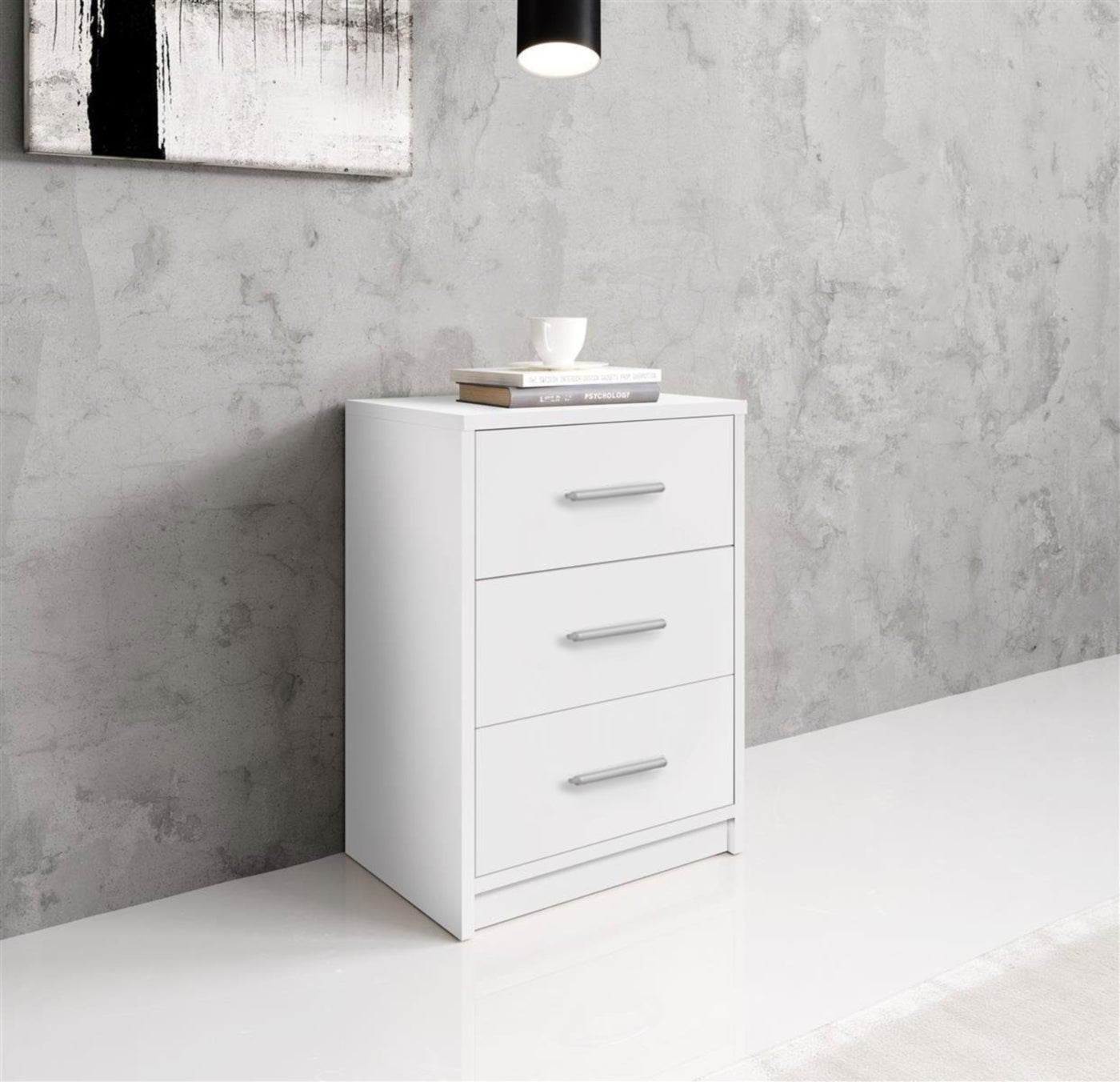 Modern MDF nightstand - Height 65 cm - Width 44 cm - Depth 36 cm, from Furniture Store.