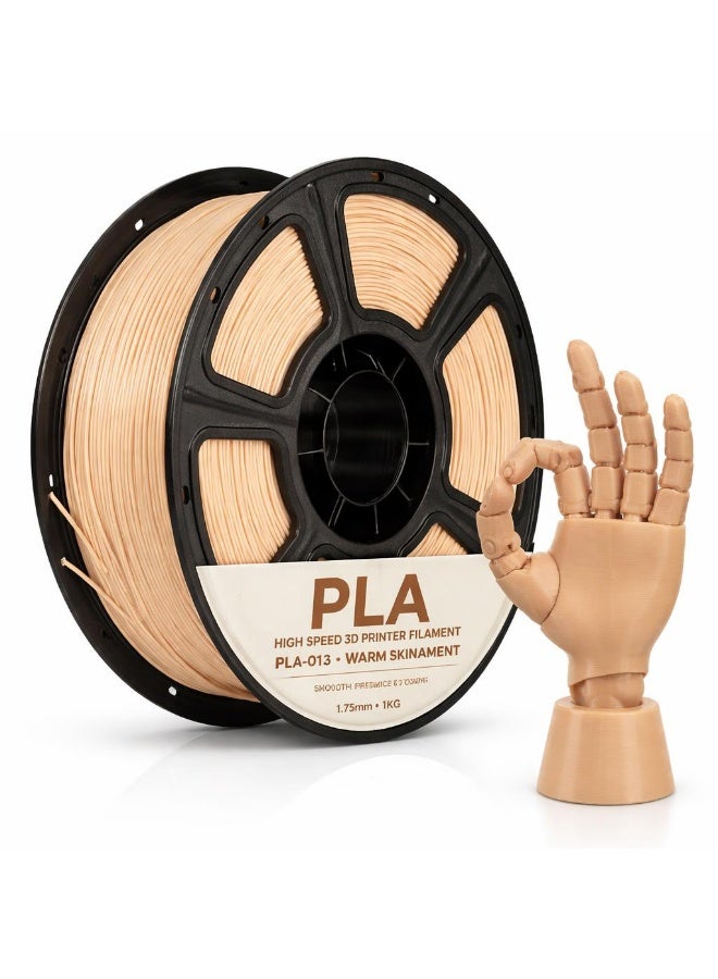 RobotGCC PLA Warm Skin Tone 3D Printer Filament 1.75mm 1KG, Smooth Extrusion, Low Warping, Strong Layer Adhesion, Easy-to-Print Material for FDM 3D Printers, Models and Prototypes - Image 1