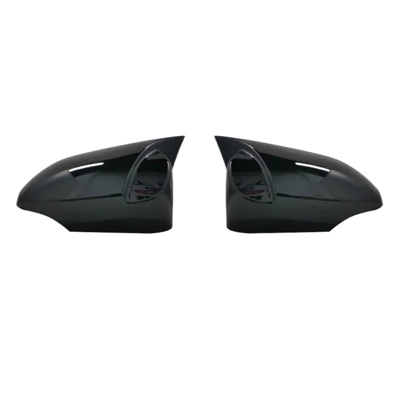 Carbon Fiber Rearview Mirror Cover With Turn Signal Bright Black For Yaris 2012 2019 - Image 2