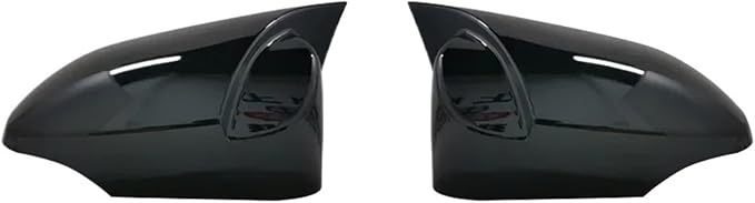 Carbon Fiber Rearview Mirror Cover With Turn Signal Bright Black For Yaris 2012 2019 - Image 1