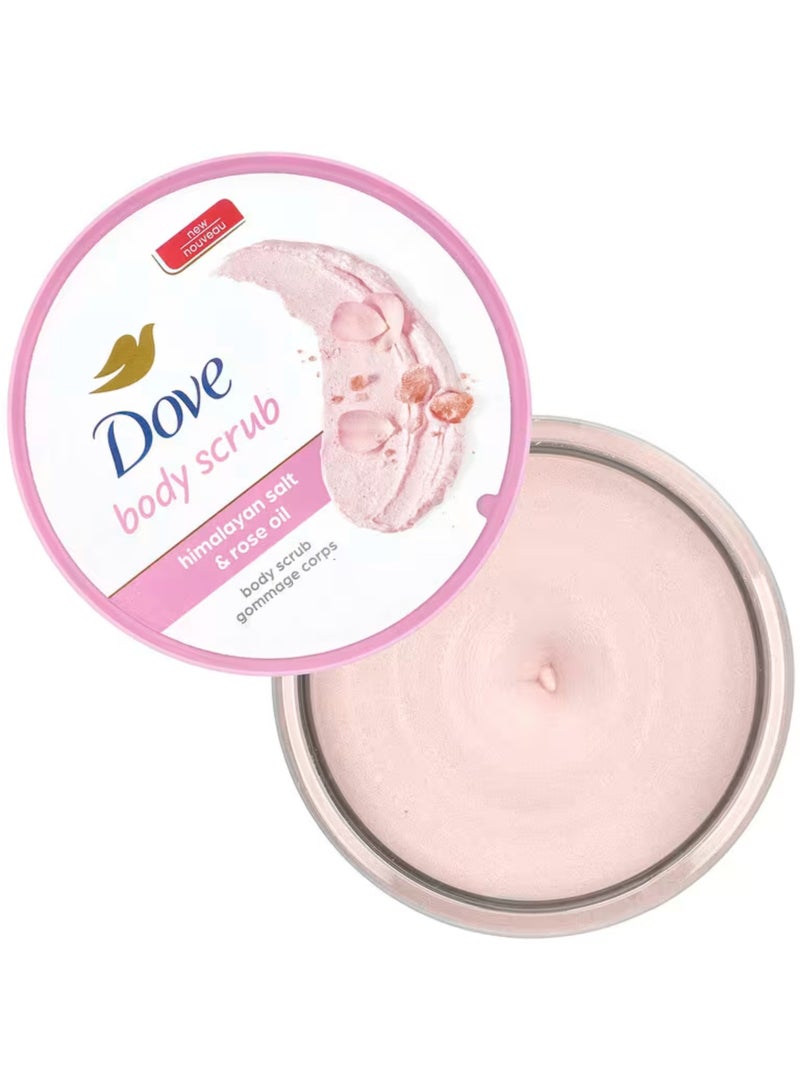 دوف مقشر للجسم بحبيبات ملح الهيمالايا وزيت الورد 298 جرام - Image 3