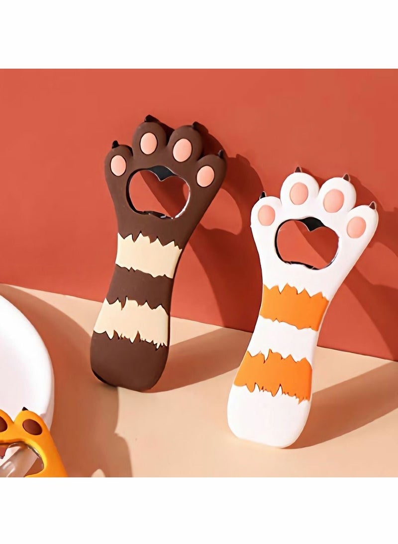 Y&D Cat Claw Bottle Opener, Silicone Material with Magnetic Paw Opener Personalized Home Kitchen Decoration (2Pcs)  - Image 2