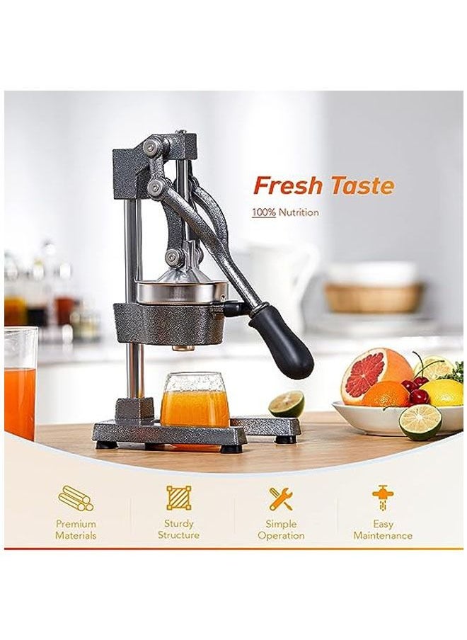 Generic - Commercial Grade Citrus Juicer Professional Hand Press Manual Fruit Juicer Metal Juice Squeezer Heavy Duty Orange Juicer Citrus Orange - Image 1