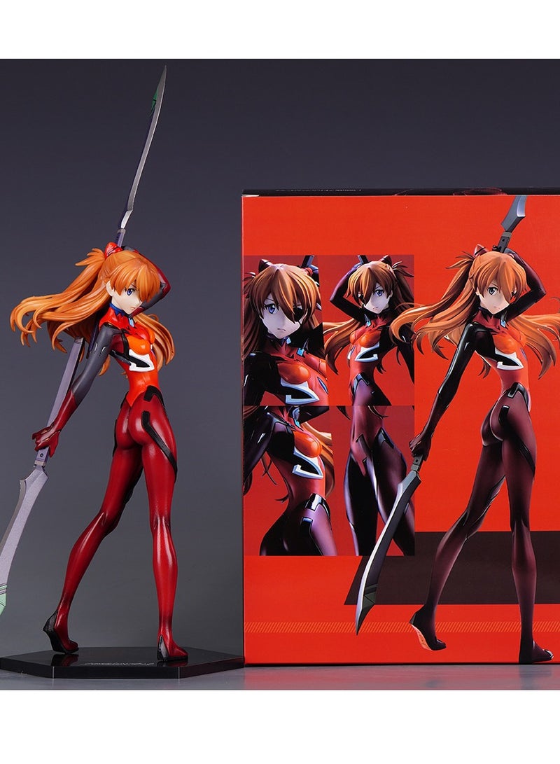 Anime Neon Genesis Evangelion EVA Asuka Langley Soryu long knife model figure  - Image 5
