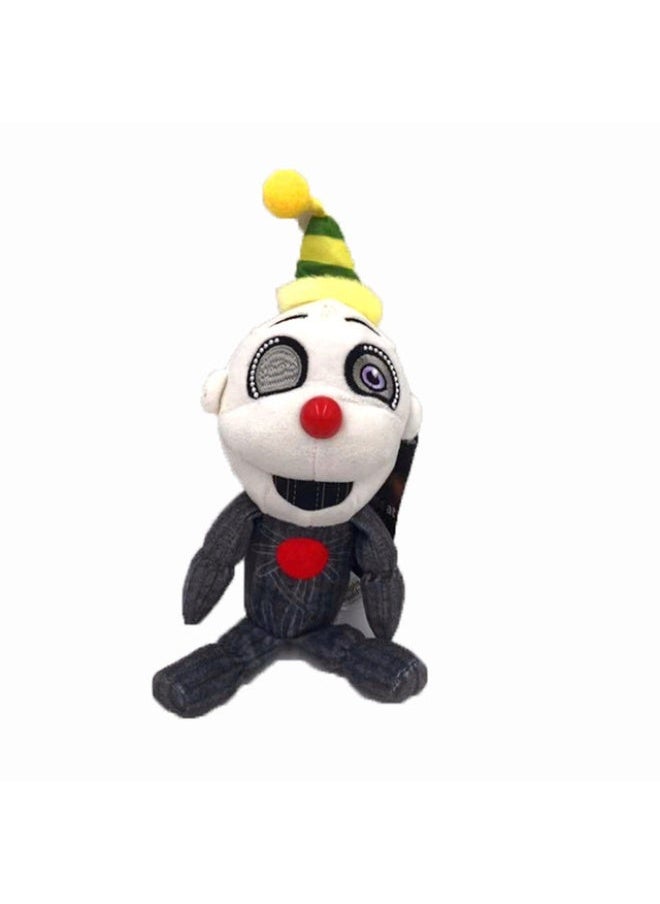 نيبمينينت دُمية دب محشو بارتفاع 18 سم - بني، ثعلب أحمر صغير، أرنب بنفسجي من سلسلة FNAF 