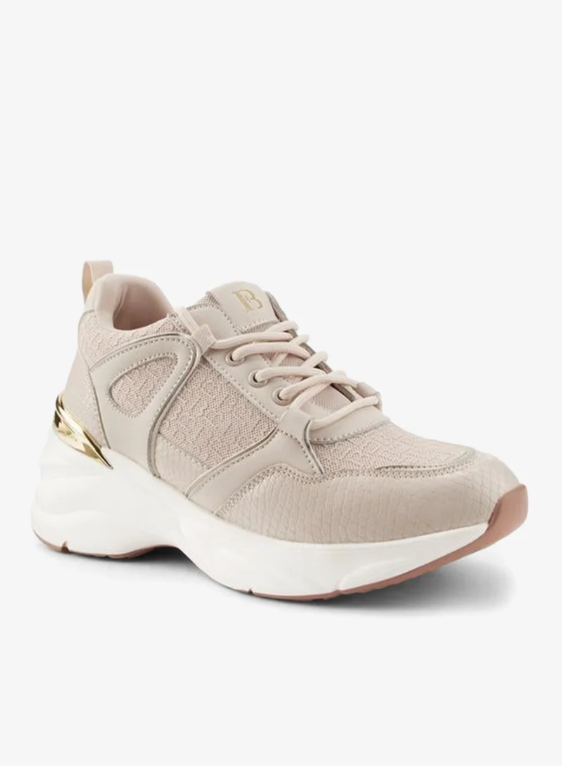 Flora Bella By Shoexpress Panelled Lace-Up Sneakers