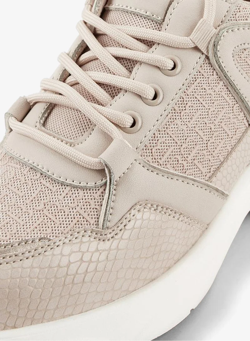 Flora Bella By Shoexpress Panelled Lace-Up Sneakers