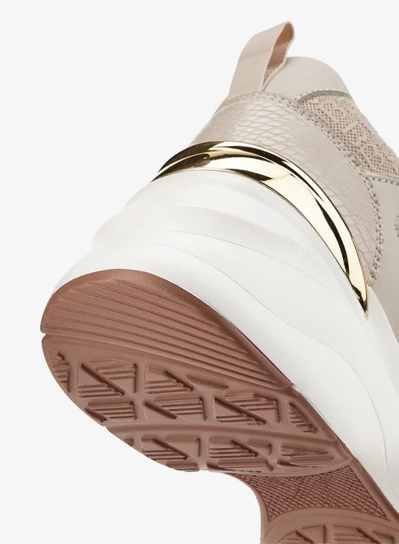 Flora Bella By Shoexpress Panelled Lace-Up Sneakers