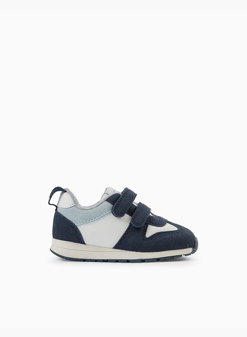 زيبي Zippy Trainers For Baby Boys - Dark Blue White