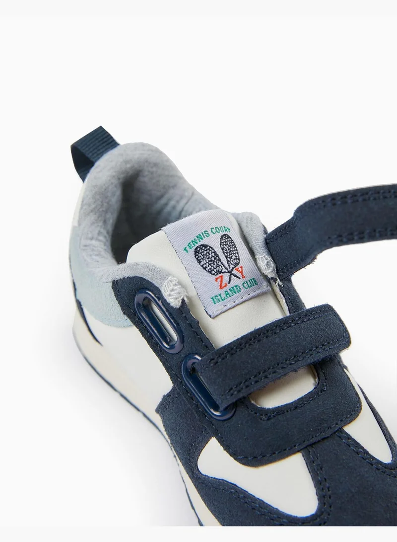 زيبي Zippy Trainers For Baby Boys - Dark Blue White