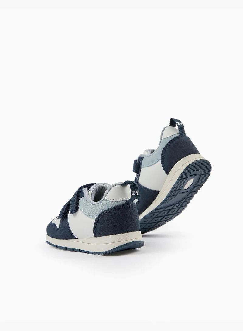 زيبي Zippy Trainers For Baby Boys - Dark Blue White