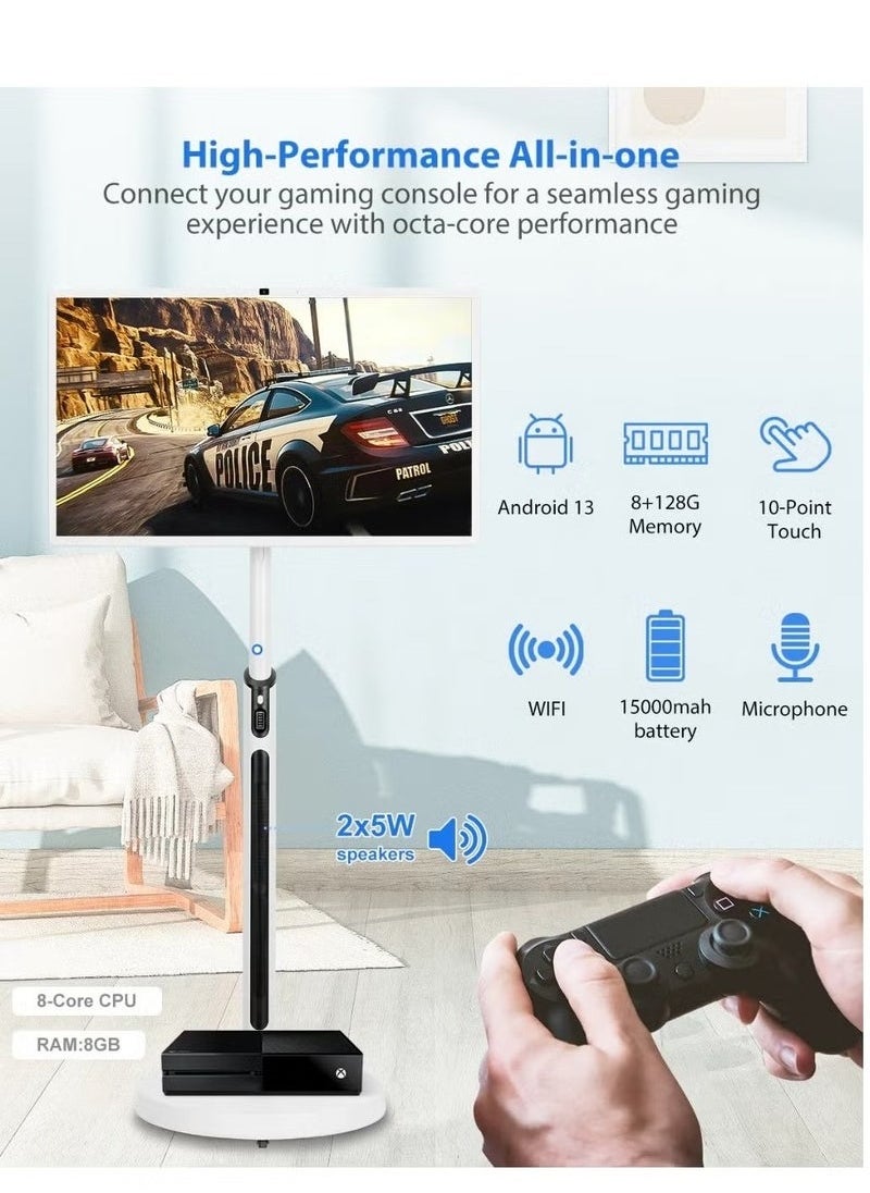 SUKILO - Smart Touch Screen 24 Inch Display with Android | 10-Point Multi-Touch & Long Battery Life All-in-One Touch Screen for Office, Conference, and Home Use - Image 1