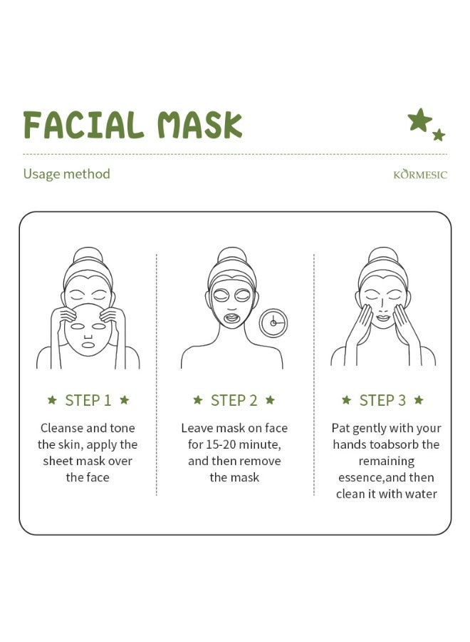 Kormesic مجموعة قناع ورقة مغذية لاستخراج التوت-5 عبوات (25 مل لكل منها) - Image 4