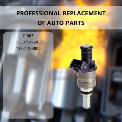 NECATUO Set of 6 Fuel Injectors Compatible with BMW 330Ci 330i 330xi X5 530i X3 Z4 Z3 L6 30L Replaces FJ663 13537546245 - Image 3