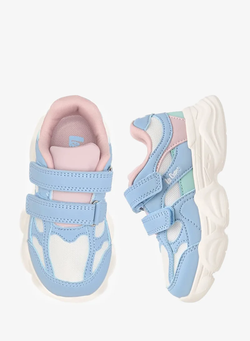 لي كوبر سنيكرز بناتي بألوان متداخلة وإغلاق بشريط لاصق