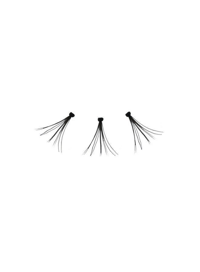 Amorus 12 Pairs Multipack Flare Short False Eyelashes Dozen Set 100% Natural Hair Black Handmade Comfortable Reusable Individuals Fake Lashes Pack - Image 3