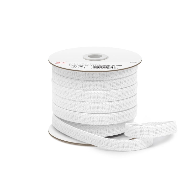 Dritz 9405W Non-Roll Woven Elastic, White, 1/2-Inch by 30-Yard - Image 3