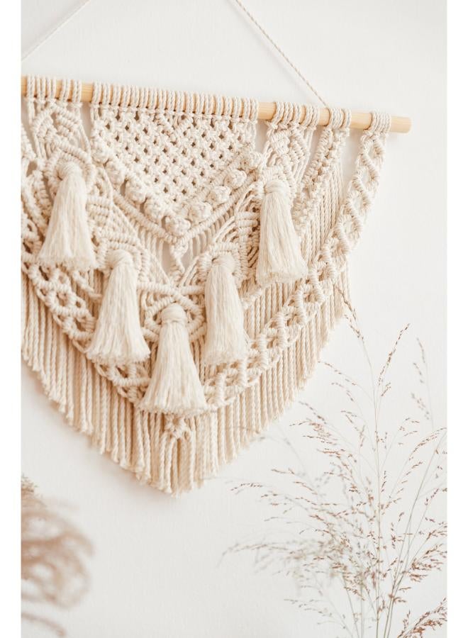 انتيكيانو مكرمية معلقة على الحائط، على الطراز البوهيمي - Image 3