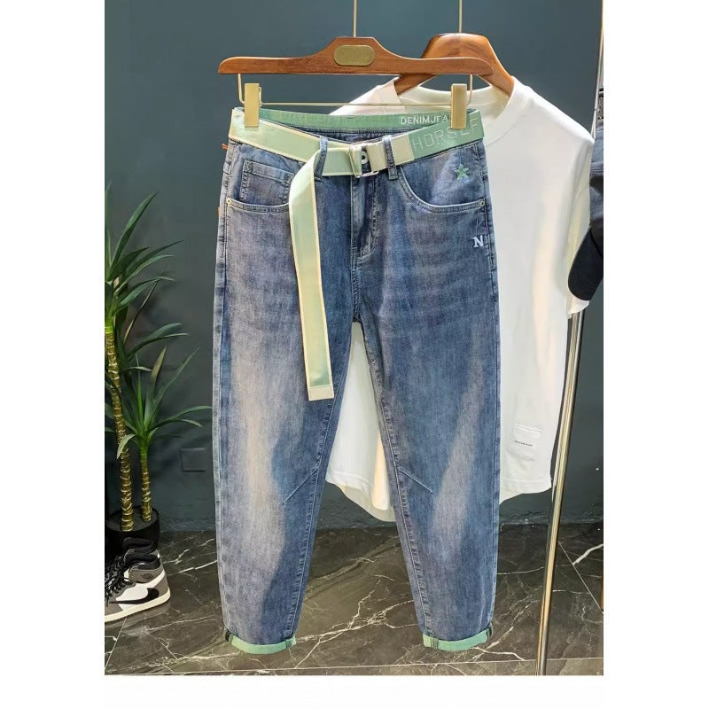Unisex Classic Denim Jeans Loose Fit Daily Outdoor Wear - Image 2