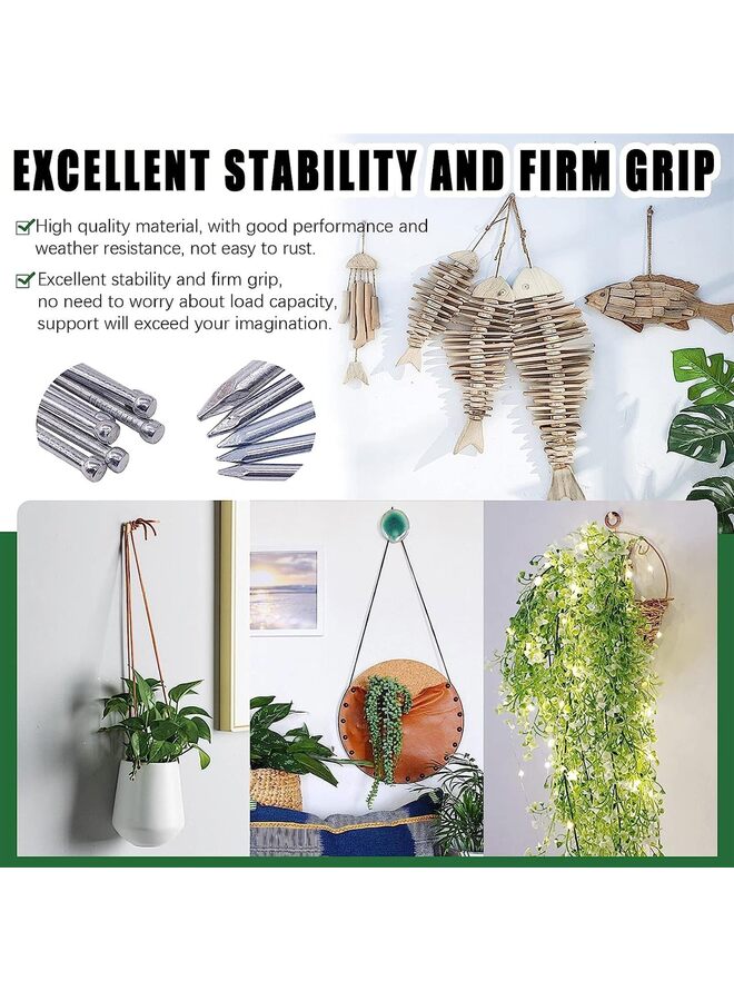 1000 Pcs Nail Assortment Kit & 8oz Claw Hammer, Heavy Duty Framing Hammer and 5 Sizes Galvanized Nails Set for Hanging Pictures, Finish Nails, Wall Mounting (Color : Blue) - Image 5