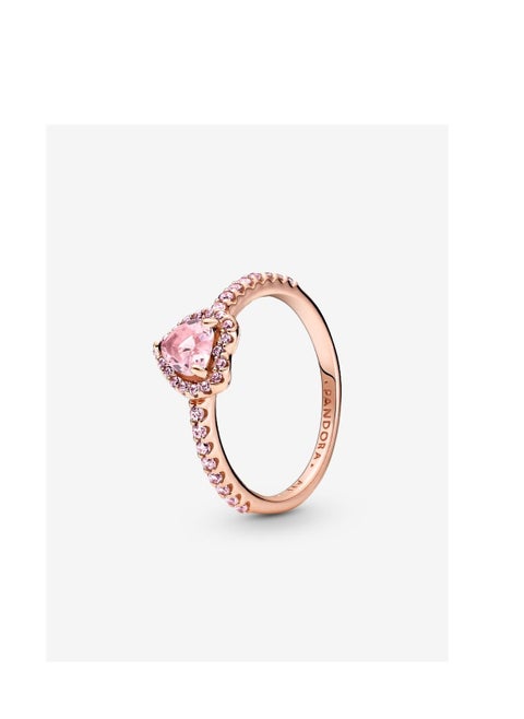 Sparkling Raised Heart Ring