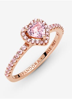PANDORA Sparkling Raised Heart Ring  - Image 4