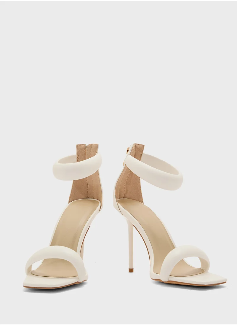 Truffle Padded Straps High Heel Stiletto Sandal