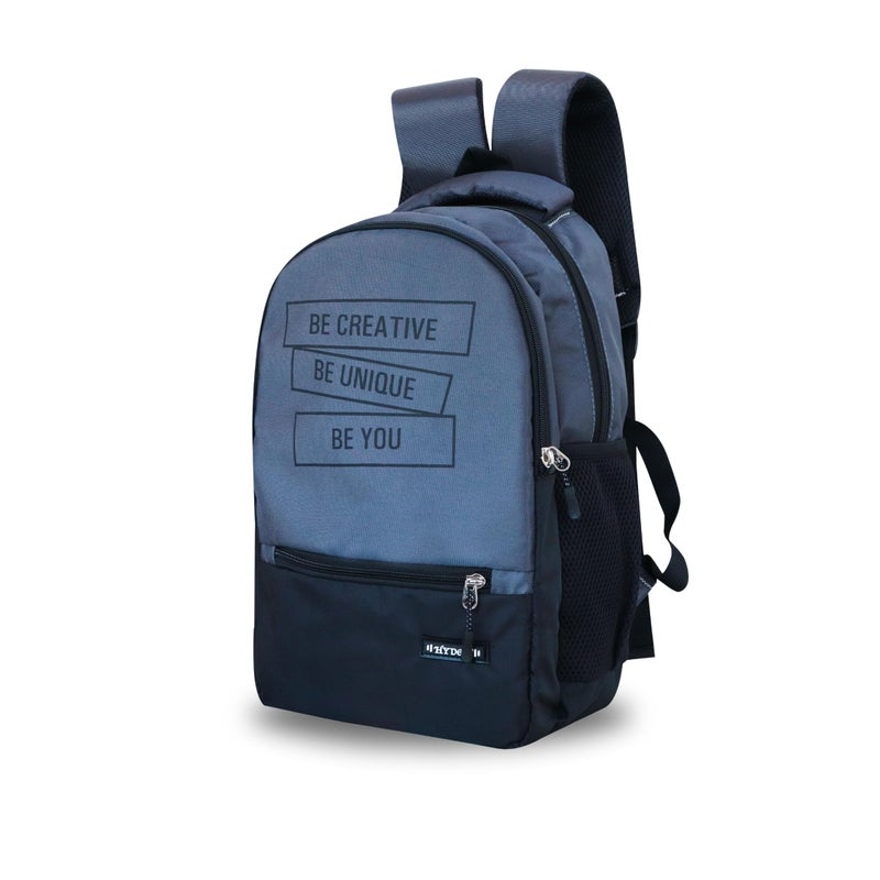 HYDER Be Unique 25L Multipurpose Backpack For Men,Women, Boys And Girls Bags for College, School, Travel, Office and Daily Use - Durable, Comfortable, and Stylish Bag/Backpacks (Grey) - Image 4