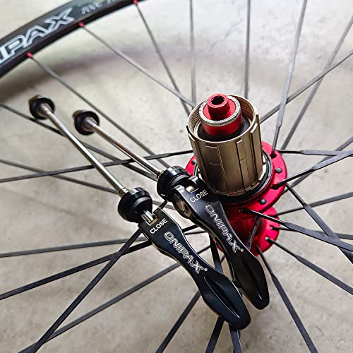 ONIPAX MTB ROAD QUICK RELEASE SKEWERS RED/BLACK (BLACK) - Image 2
