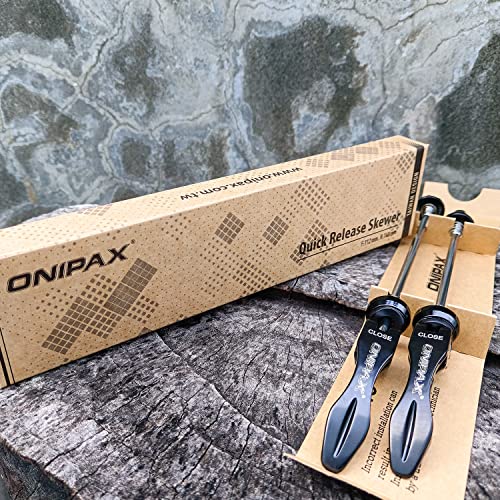 ONIPAX MTB ROAD QUICK RELEASE SKEWERS RED/BLACK (BLACK) - Image 5