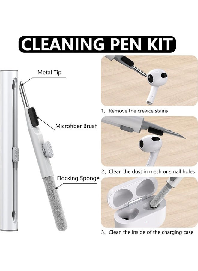 SJet - Soft TPU Protective Case Cover for AirPods 4 with Cleaner Kit and Keychain(Clear) - Image 1
