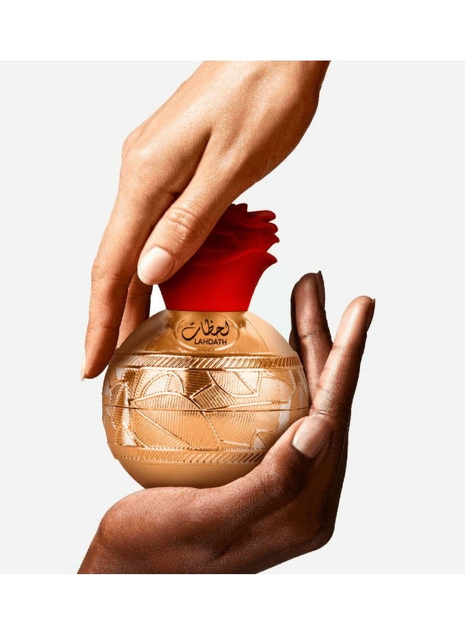 Lattafa PRIDE Lahdath Eau De Parfum - 80ml | Luxury Fragrance for Women - Captivating Blend of Rose, Caramel, and Vanilla - Image 2
