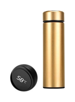 LED Smart Temperature Display Vacuum Thermal Bottle Gold