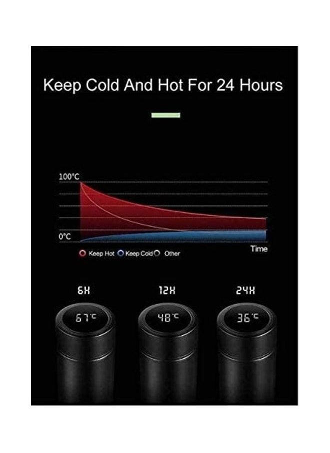 NIBEMINENT - LED Smart Temperature Display Vacuum Thermal Bottle Gold - Image 1