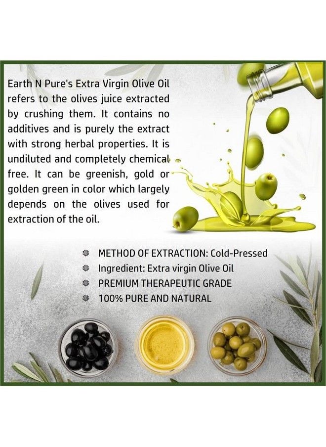 Earth N Pure زيت الزيتون البكر الممتاز (زيت جايتون) 100% نقي طبيعي غير مكرر معصور على البارد درجة علاجية مع قطارة زجاجية مثالي للطهي والخبز وترطيب الشعر والبشرة (30 مل)  - Image 4