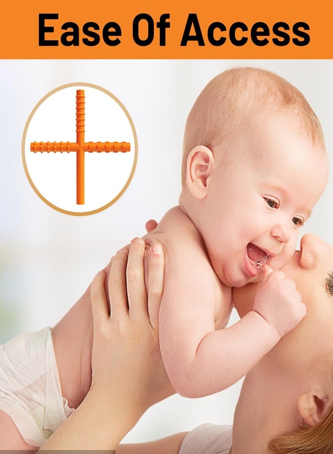 squishy Chew Tube for Speech Therapy, Chewing Tube, Textured Surface and Easy-Grip Design for Soothing Comfort and Oral Development - Perfect for 3-12 Months - Image 4