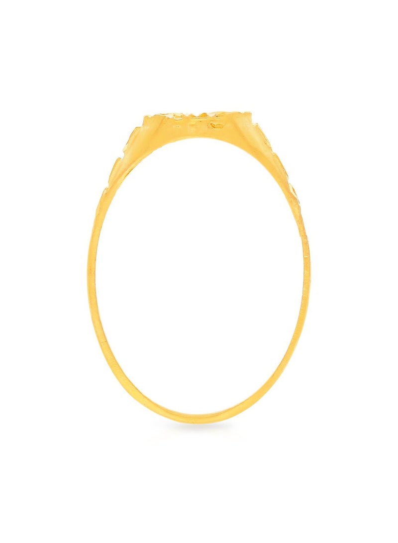 Malabar Gold and Diamonds خاتم من الذهب الأصفر عيار 22 قيراط 916 RG1174927Y24 للرجال  - Image 3