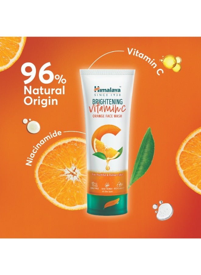 Himalaya Brightening Vitamin C Orange Face Wash 100ml - Image 3