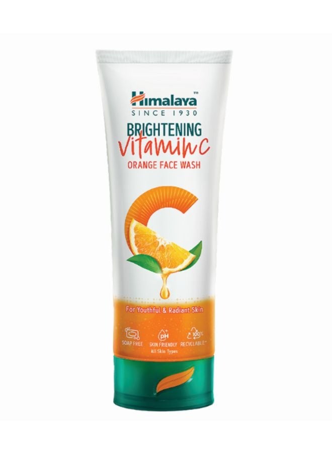 Himalaya Brightening Vitamin C Orange Face Wash 100ml - Image 1
