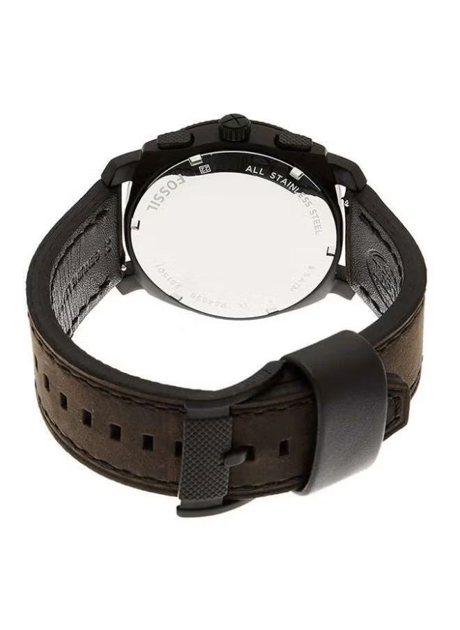 FOSSIL Men's Water Resistant Analog Watch FS4656 - 42 mm - Brown  - Image 4