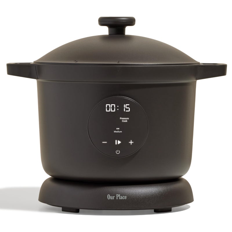 Our Place Dream Cooker 6 Qt Ceramic Nonstick Multicooker Pressure Cooker with Touchscreen Controls Auto Steam Release 4 Modes Pressure Cook SautSear Slow Cook Warm Char