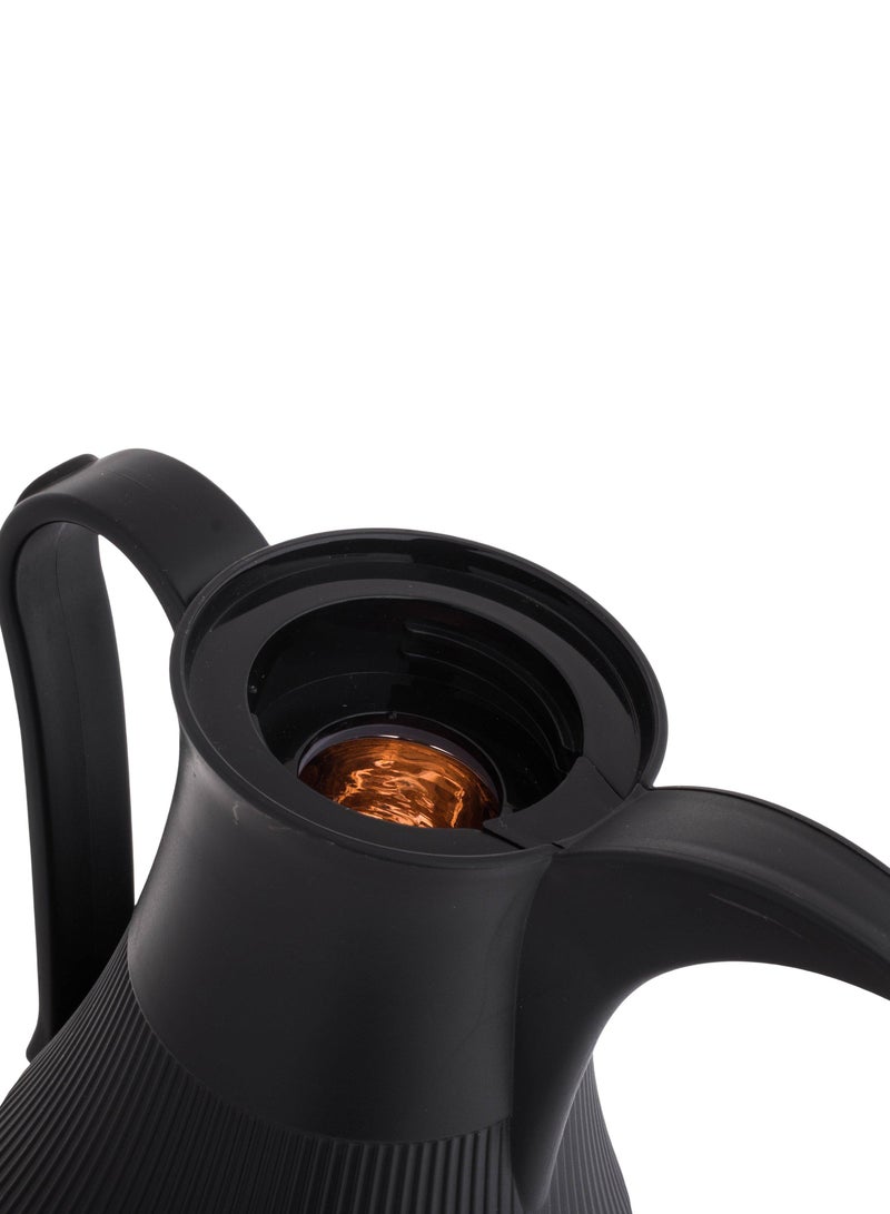 ALASKA Tea And Coffee Flask Set 2 Piece Black With Gold - Image 4